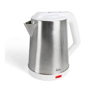 JATA JEHA1723 - Hervidor Agua Electrico de 2 L. 1500 W. Máxima rapidez de ebullición. Cuerpo de acero inox. Jarra sin cable. Tapa abatible. Indicador de nivel de agua