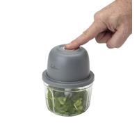JATA JEPC1207 - Mini Picadora Eléctrica Recargable USB-C, Picadora Inalámbrica 430 ml, Cuchilla Acero Inoxidable 3 Alturas, Trituradora de Cocina BPA Free