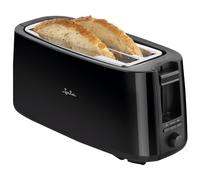 JATA JETT1585 - Tostadora Pan 2 Rebanadas Largas (25 x 3 cm). 7 niveles de tostado. Función de descongelación y mantenimiento del calor. Centrado automático. Bandeja recogemigas