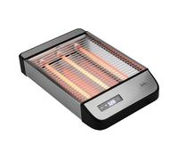 JATA JETT1590 - Tostadora Pan Horizontal. Tostador Plano 3 Resistencias de Cuarzo. Táctil. 1000 W. 6 Niveles de Tostado. Todo Tipo de Pan, Bollería, … Acabados en Acero Inoxidable