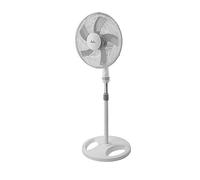 Jata JVVP3050 Ventilador de pie con altura máxima de 1,3 m. 3 velocidades. Cabezal inclinable y oscilación automática. Rejilla de metal protectora delantera y trasera.