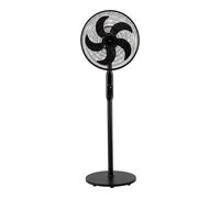 JATA JVVP3063 - Ventilador de Pie. Ventilador Oscilante con Mando. 50 W. 5 Aspas de 40 cm de diámetro. 3 Velocidades. Altura Ajustable hasta 135 cm. 3540 m3/h. 57 dB. Silencioso. Cabezal Inclinable