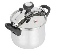 JATA HOGAR OPC8 - Olla Express a Presión Rápida de 8 litros de acero inoxidable. 3 sistemas de seguridad. Apta para todo tipo de cocinas, incluida inducción. Súper rápida. Fácil uso