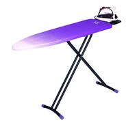 Jata TP500 - Tabla de Planchar Plegable, Medida 116 x 35 cm, Estructura Termocalada, Funda 100% Algodón, Reposa Planchas, Varias Alturas, Fabricación europea, Morada y Blanco