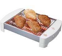 Jata TT587 Tostador Horizontal Laterales de Acero Inoxidable con 2 Barras de Cuarzo Gran Superficie Bandeja Recogemigas Extraíble 400 W