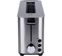 Jata TT1043 Tostadora de Boca Ancha Inox, Ranura de 255 mm x 40 mm, 5 posiciones de tostado, Centrado automático del pan, Cuerpo toque frío, Descongela, Recogemigas, Mantiene Calor, 1000 W