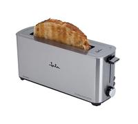 Jata TT1043 Tostadora de Boca Ancha Inox, Ranura de 255 mm x 40 mm, 5 posiciones de tostado, Centrado automático del pan, Cuerpo toque frío, Descongela, Recogemigas, Mantiene Calor, 1000 W