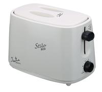Jata TT331 Tostadora con Tapa, Dos Ranuras Extra Anchas, Con selector electrónico de tostado, 6 posiciones, Cuerpo toque frío, Bandeja recogemigas, Centrado automático del pan, 750 W, Blanco