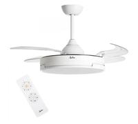 Ventilador de Techo 42W 104CM Jata JVTE4240 4 Aspas Retráctil Con Luz Mando
