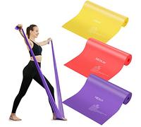 JATEKA Bandas Elásticas Fitness, 3 Bandas de Resistencia para Hombre Mujer Entrenamiento de Fuerza, Gomas Elásticas Musculacion en Casa y Gym (Rojo+Amarillo+Violeta)