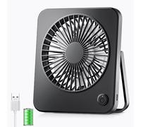 JATEKA Mini ventilador batería con cable de 1,2 m