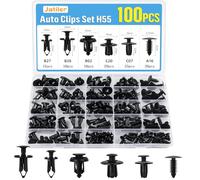 JatilEr 100 clips de fijación para coche, H55, 6 tipos de remaches de expansión, remaches de plástico de nailon, clips universales para el revestimiento de la puerta, juego de fijación