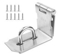 JatilEr Candado de seguridad en ángulo recto de 5,5" con cerradura con 9 tornillos grandes antioxidantes para candados, armarios, puertas