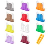 JatilEr Juego de fusibles planos 30A, 2A-40A, con extractor para coches, caravanas, camiones, motocicletas