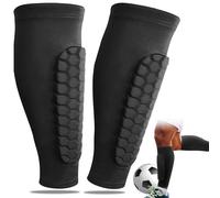 jatimdotin 1 par de Protectores Tibias de Fútbol, Espinilleras para Esquiar, Funda de Protección de Pantorrillas, Espinilleras para fútbol, Baloncesto, Deportes (Talla: XL)