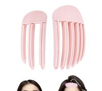 jatimdotin 2pcs Pinzas Pelo, Clips de Volumen para la Línea del Cabello, Clips de Elevación de Raíces para Flequillo Esponjoso y Peinado de Corona Alta, Pueden Utilizar con Secador de Pelo (Rosa)