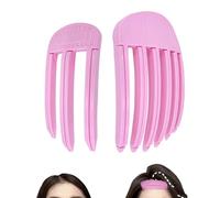 jatimdotin 2pcs Pinzas Pelo, Clips de Volumen para la Línea del Cabello, Clips de Elevación de Raíces para Peinado de Corona Alta, Pueden Utilizar con Secador de Pelo (Morada)