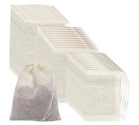 jatimdotin 30 Piezas Bolsas para Te, Bolsas de Especias, Bolsas de Especias para Cocinar, Reutilizable Bolsas de Te Vacias con Cordón, Bolsas de Té de Algodón para Té, Especias, Café (3 Tamaños)