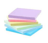 jatimdotin 300 Sticky Notes, Notes Autoadhesivas de Color Claro, 6 Colores Notes Para Escuela, Hogar, Oficina, Fácil de Escribir, Re-adhesivo, 76 x 76 mm