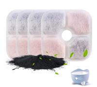 jatimdotin Filtro de Fuente para Gatos con Triple Filtración - 4 Piezas de Carbón Activado de Algodón y Resina - Compatible con PIXI 2,5L Bebederos