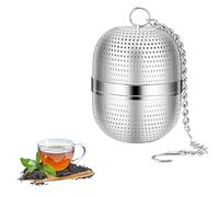 jatimdotin Filtro de Té, Infusor de Te 304 Acero Inoxidable, Filtro de té para té Suelto con Gancho de Cadena para té de Hojas Sueltas, Especias, se Adapta a Varios Tamaños de Tazas y Teteras