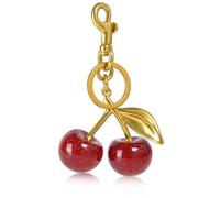 jatimdotin Llavero de Cereza, Llavero para Coche, Llavero con Dije para Bolso de Cereza, Keychain Accesorio de Moda para Mujer, Regalos para Mujeres, Regalos para el día de San Valentín