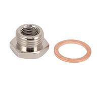 Jauarta Adaptador del Sensor de Oxígeno de Automóvil, Accesorio del Sensor de Automóvil, Metal M18x1.5 M12x1.25 Hilo, Enchufe de Transductor Auto O2 de Alto Rendimiento, con Tamaño