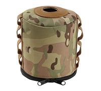 Jauarta Mini Estuche Protector del Tanque de Gas, Soporte de Cilindro de Tela de Oxford con Diseño de Correas, Múltiples Propósito para Acampar, Botella de Agua, (Lata Plana Grande)