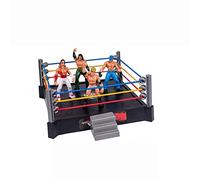 Jauarta Ring Wrestler, Warriors Juguetes de Lucha Libre de 14 Pulgadas con Cuerdas Flexibles, para Juguetes para Niños, Juguetes para Niños y Adornos Estimulan la Imaginación y Las (Gris)