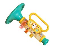 Jauarta Trumpet Juguetes Jugables para Niños, Mini-Trompette Multi-Funcional, Dibujos animados de la Música de Diseño de Dibujos con Materiales Premium, Artesanía Fin para (Azul)