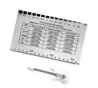 Jauge D'action Des Cordes De Guitare | Règle De Configuration De Précision En Aluminio Pour Guitare Acoustique Et Électrique | Outil De Mesure Luthier Pour Les Configurations De Hauteur Et De Basse D