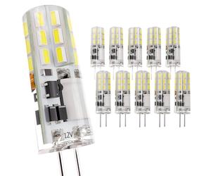 JAUHOFOGEI Bombilla LED G4 12V ac/dc Blanco Frio 6000K 1W sustituir Halógena G4 10W JC - Bombilla Campana Extractora G 4 - Mini Bombillas Lampara para Foco Lámpara de Techo - Pack de 10 Unidades