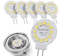 JAUHOFOGEI Bombilla LED G4 12V ac/dc Blanco Frio 6000K 2W sustituir Halógena G4 20W JC - Bombilla Campana Extractora G4 - LED Light Bulb G4 - Mini Bombillas Lámpara para Foco - Pack de 6 Unidades