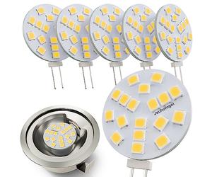 JAUHOFOGEI Bombilla LED G4 12V ac/dc Luz Natural 2W sustituir Halógena G4 20W JC - Bombilla Campana Extractora G4 - Mini Bombillas Lámpara para Foco - LED Light Bulb G4 - Pack de 6 Unidades