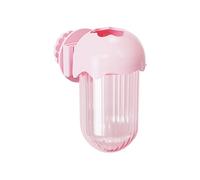 Jaula a prueba de derrames con compartimento de almacenamiento de agua que evita la contaminación alimentaria, construcción de poliestireno permanente, decoración de flores y pájaros