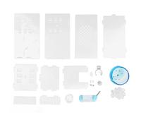 Jaula acrílica para hámster, diseño Transparente con Rueda de Ejercicio silenciosa, Suministros completos para Mascotas para hámster pequeño, recinto para el hogar, construcción