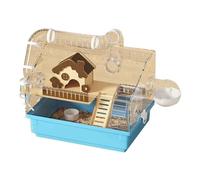 Jaula acrílica ventilada para hámster, Bandeja extraíble, Escalera Multifuncional para Escalar, Parques Infantiles, Jaula para hámsteres Enanos, hámster ratón