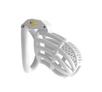 Jaula ajustable de 4 anillas para hombre, blanca, L