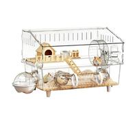 Jaula Amplia para Hámster 45*30*34.5cm Hábitat Desmontable para Animales