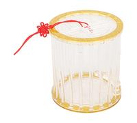 Jaula Circular, Jaula de acrílico portátil para Saltamontes, Jaula de cría de bichos Segura y Duradera para Mascotas pequeñas, casa Liviana con Vista Clara para Que los niños (Cuadrícula única)