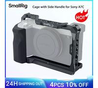 Jaula completa SmallRig con mango lateral de silicona para Sony A7C con orificios de localización para placa de liberación rápida ARRI Arca y zapata fría 3081B