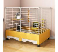 Jaula Conejo Conejera Interior - Hábitat De Conejos,Jaulas For Conejos Jaula For Conejillos De Indias De 2 Niveles,Jaula For Animales Pequeños con Ruedas For Conejitos Chinchillas Hurón(Color:8pcs-b)