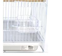 Jaula Cuadrada para pájaros, Estructura metálica, Acceso Frontal, fácil Limpieza; Ideal para Mascotas pequeñas y decoración.