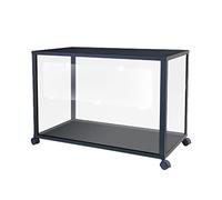 Jaula de acrílico transparente para hámster con paisajismo pavimentado grueso, caja grande de cría de conejillos de indias, todos los lados, jaula transparente para gerbos, enanos sirios y ratones