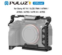 Jaula de Aleación de Aluminio PULUZ para Cámara, Estabilizador para Sony A7 IV / ILCE-7M4 / A7M4 / A7M3/ A7R3 / A7R III / A7R5, Jaula Metálica para Cámara Negro