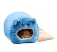 Jaula de algodón con patrón de dibujos animados para hámster y mascotas pequeñas, accesorios escondite de algodón para otoño e invierno, para mantener el calor de las ratas de cobaya (I)