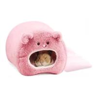 Jaula de algodón con patrón de dibujos animados para hámster y mascotas pequeñas, accesorios escondite de algodón para otoño e invierno, para mantener el calor de las ratas de cobaya (G)