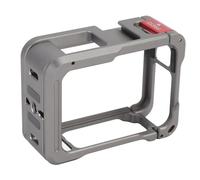 Jaula de Aluminio para Cámara de Acción, Aleación Premium, Soporte de Zapata Fría, Puerto de Tornillo de 1/4 de Pulgada, Ventana Lateral, Se Adapta a la Cámara de Acción 13,