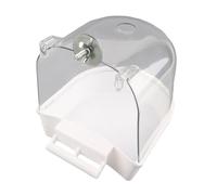 Jaula de baño transparente para loros, caja de ducha para conures, jaula de pájaros pequeños, suministros colgantes