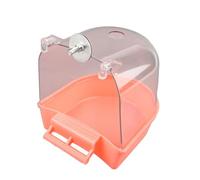 Jaula de baño transparente para loros, caja de ducha para conures, jaula de pájaros pequeños, suministros colgantes